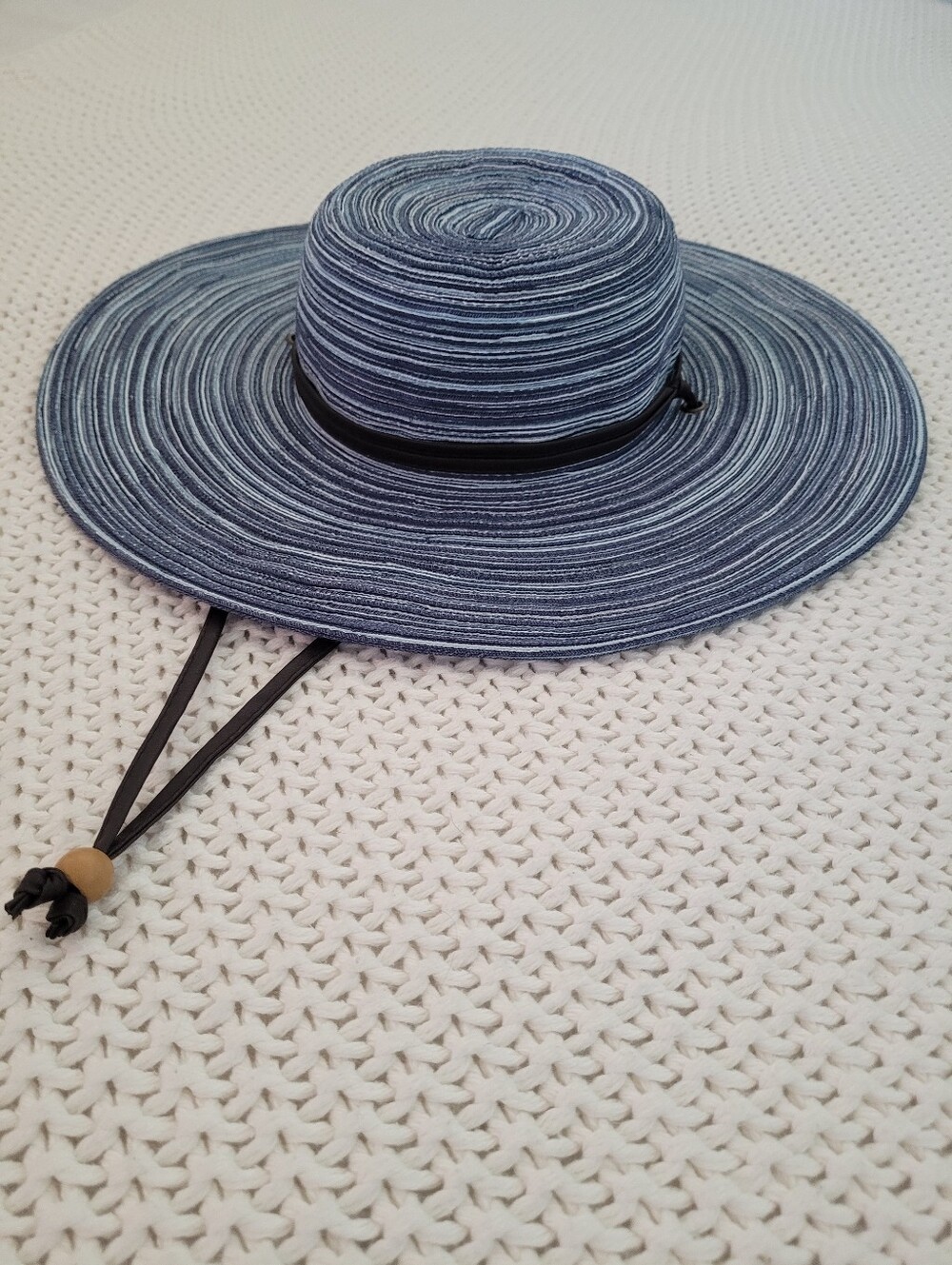 Sloggers Wide Brim Braided Sun Hat w/ Wind Lanyard, UPF 50+